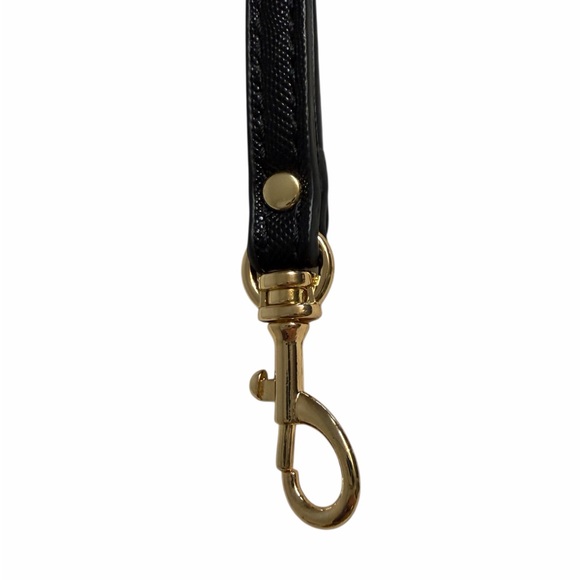 Genuine Black Leather 7.5” long Wristlet Keychain - Picture 3 of 5